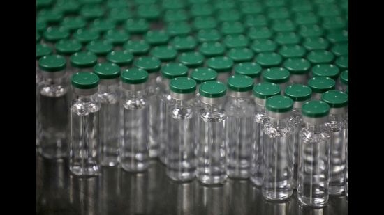 Vials of AstraZeneca's Covishield vaccine, are seen before they are packaged inside a lab at Serum Institute of India, Pune. (REUTERS) Vials of AstraZeneca's Covishield vaccine, are seen before they are packaged inside a lab at Serum Institute of India, Pune. (REUTERS)
