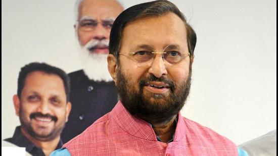 Union Minister for Information and Broadcasting Prakash Javadekar releases the NDA manifesto ahead of Kerala Assembly polls in Thiruvananthapuram on Wednesday. (PTI PHOTO.) Union Minister for Information and Broadcasting Prakash Javadekar releases the NDA manifesto ahead of Kerala Assembly polls in Thiruvananthapuram on Wednesday. (PTI PHOTO.)