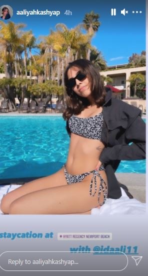 Aaliyah Kashyap is quite active on Instagram.