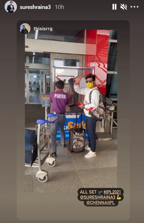 Suresh Raina's latest Instagram story