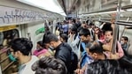Heavy rush of commuters seen inside a Delhi Metro coach in clear violation of Covid-19 protocol, at Rajiv Chowk, in New Delhi, India, on Thursday, March 25, 2021. (Photo by Sanchit Khanna / Hindustan Times) Heavy rush of commuters seen inside a Delhi Metro coach in clear violation of Covid-19 protocol, at Rajiv Chowk, in New Delhi, India, on Thursday, March 25, 2021. (Photo by Sanchit Khanna / Hindustan Times)
