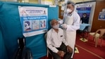 Active caseload in Delhi went past the 5,000-mark after increasing by 607 cases in the last 24 hours. In picture - A health worker collects a swab sample.(HT Photo) Active caseload in Delhi went past the 5,000-mark after increasing by 607 cases in the last 24 hours. In picture - A health worker collects a swab sample.(HT Photo)