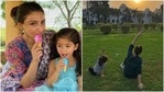 Soha Ali Khan with daughter Inaaya(Instagram/sakpataudi) Soha Ali Khan with daughter Inaaya(Instagram/sakpataudi)