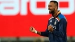 Krunal Pandya celebrates his maiden ODI wicket. (BCCI) Krunal Pandya celebrates his maiden ODI wicket. (BCCI)