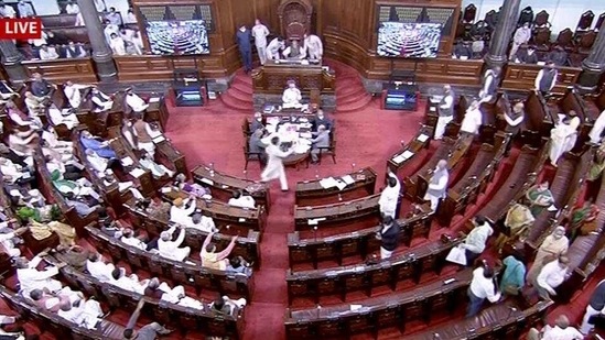 The Lok Sabha and the Rajya Sabha saw massive protests over soaring fuel prices and vocal opposition to the three contentious farm bills washed out almost the entire first week.(PTI Photo) The Lok Sabha and the Rajya Sabha saw massive protests over soaring fuel prices and vocal opposition to the three contentious farm bills washed out almost the entire first week.(PTI Photo)