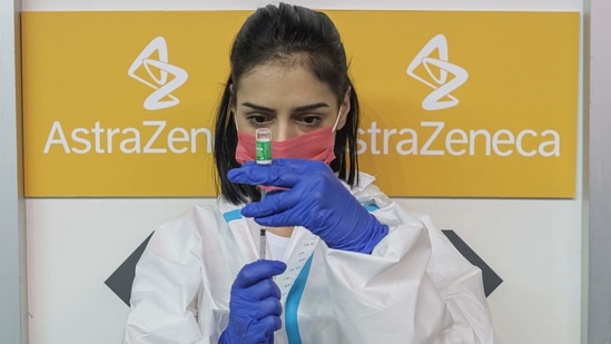 A nurse fills a syringe with a dose of the AstraZeneca vaccine against the coronavirus disease (COVID-19) in Belgrade, Serbia, March 25, 2021. (Representational) (REUTERS)