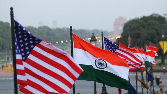 US and Indian flags flutter near the Rashtrapati Bhavan in New Delhi, India. (AP) US and Indian flags flutter near the Rashtrapati Bhavan in New Delhi, India. (AP)