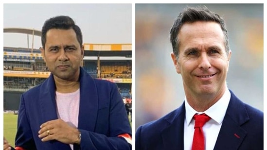 Aakash Chopra and Michael Vaughan Aakash Chopra and Michael Vaughan