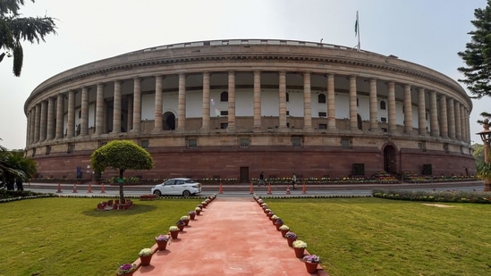 A view of Parliament House complex, in New Delhi