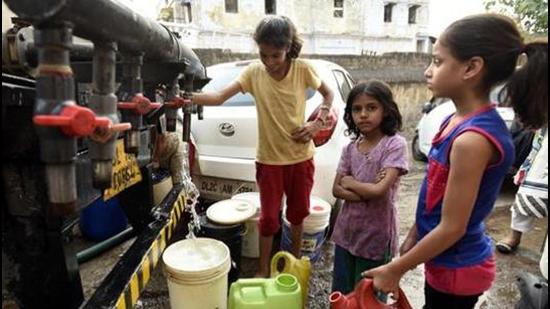 Anticipating a water scarcity, the Delhi Jal Board (DJB) had rushed to the Supreme Court to seek stay of any repair work undertaken by the BBMB in the months of April and May. (HT PHOTO.)