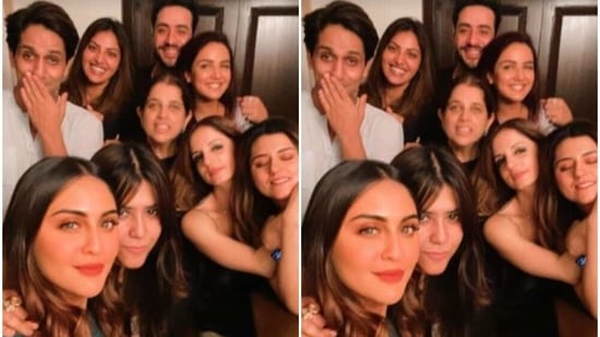 Sussanne Khan partied with her TV friends including Jasmin Bhasin and Aly Goni.