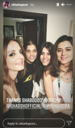 Ekta Kapoor also shared pictures from the same party. Ekta Kapoor also shared pictures from the same party.