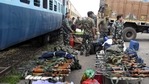 CRPF personnel arriving for the upcoming Bengal elections, at the Chitpur Rail Yard in Kolkata on Saturday. (ANI) CRPF personnel arriving for the upcoming Bengal elections, at the Chitpur Rail Yard in Kolkata on Saturday. (ANI)