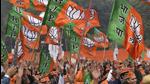 File photo: Bharatiya Janta Party (BJP) supporters wave party flags during a rally. (Burhaan Kinu/HT PHOTO) File photo: Bharatiya Janta Party (BJP) supporters wave party flags during a rally. (Burhaan Kinu/HT PHOTO)