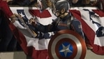Wyatt Russell as John Walker, the new Captain America, in a still from The Falcon and the Winter Soldier. Wyatt Russell as John Walker, the new Captain America, in a still from The Falcon and the Winter Soldier.