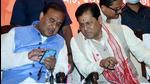 BJP leader Himanta Biswa Sarma interacts with Assam chief minister Sarbananda Sonowal during the release of party's manifesto ahead of the upcoming Assam assembly elections, in Guwahati. (ANI) BJP leader Himanta Biswa Sarma interacts with Assam chief minister Sarbananda Sonowal during the release of party's manifesto ahead of the upcoming Assam assembly elections, in Guwahati. (ANI)