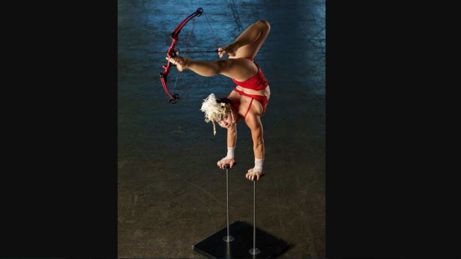 Woman creates record for furthest arrow shot using feet. See pics