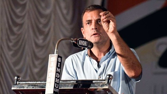 Congress leader Rahul Gandhi addresses Corner Meeting at Alleppey Town, in Alappuzha District on Monday. (ANI Photo)