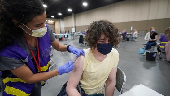 All adults in Utah aged 16 and older became eligible to receive Covid-19 vaccinations Wednesday. (AP) All adults in Utah aged 16 and older became eligible to receive Covid-19 vaccinations Wednesday. (AP)
