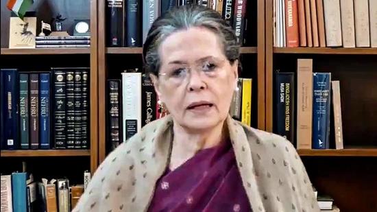 Congress chief Sonia Gandhi was invited to join the celebrations in Dhaka by Sheikh Hasina but couldn’t travel due to Covid-19 related restrictions. (PTI PHOTO.) Congress chief Sonia Gandhi was invited to join the celebrations in Dhaka by Sheikh Hasina but couldn’t travel due to Covid-19 related restrictions. (PTI PHOTO.)