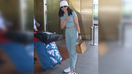 Rakul Preet Singh was also snapped at the airport in quite a similar look recently.(Varinder Chawla)