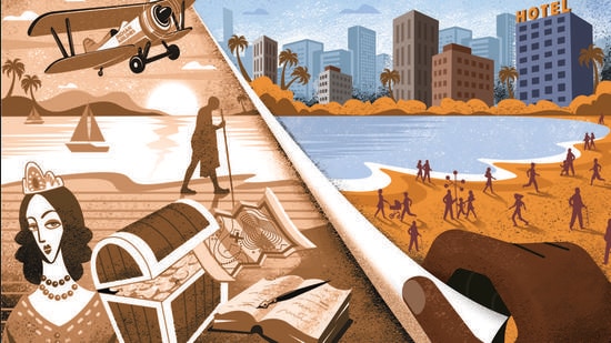 The places we inhabit have geography and can be located by GPS, but to locate their culpability in who we ultimately become, often takes a lifetime. (ILLUSTRATION: GAJANAN NIRPHALE) The places we inhabit have geography and can be located by GPS, but to locate their culpability in who we ultimately become, often takes a lifetime. (ILLUSTRATION: GAJANAN NIRPHALE)
