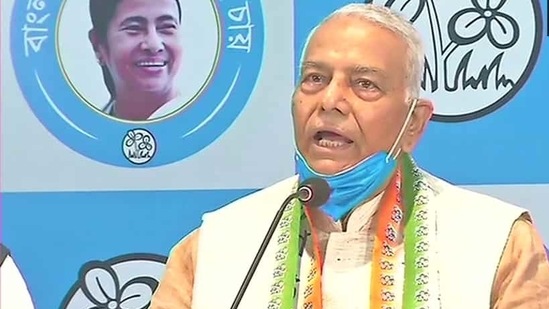 Noting that the Bengal polls results will have national implications, Sinha said its a must to stop the saffron party for the sake of the country. (ANI Photo ) Noting that the Bengal polls results will have national implications, Sinha said its a must to stop the saffron party for the sake of the country. (ANI Photo )
