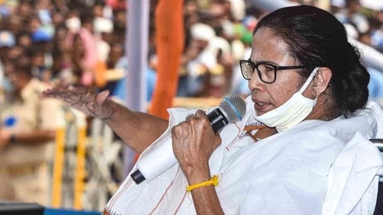 West Bengal CM Mamata Banerjee was addressing poll rallies in Paschim Medinipur district, also accused BJP of being the "biggest fraud party" of the country. West Bengal CM Mamata Banerjee was addressing poll rallies in Paschim Medinipur district, also accused BJP of being the "biggest fraud party" of the country.