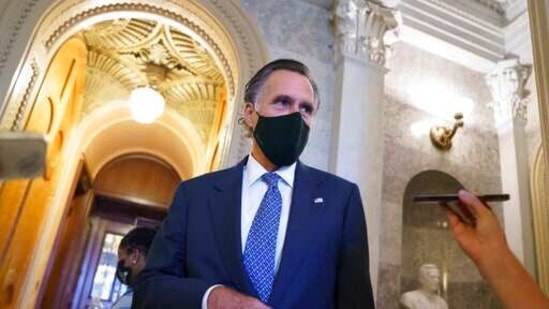 Sen. Mitt Romney will be presented with the award, a sterling silver lantern symbolizing a beacon of hope, at a virtual ceremony in May. (AP) Sen. Mitt Romney will be presented with the award, a sterling silver lantern symbolizing a beacon of hope, at a virtual ceremony in May. (AP)