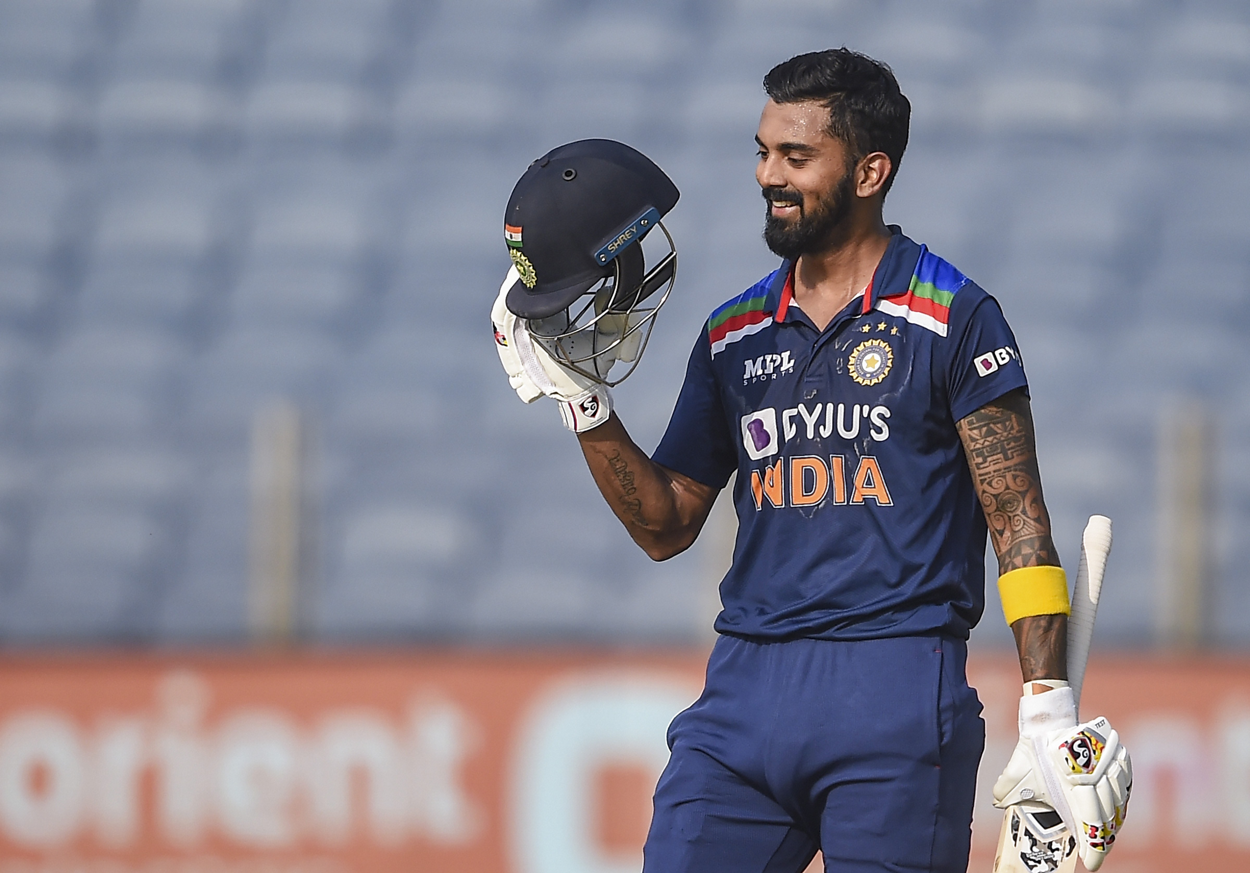 KL Rahul scored a century in 2nd ODI. KL Rahul scored a century in 2nd ODI.