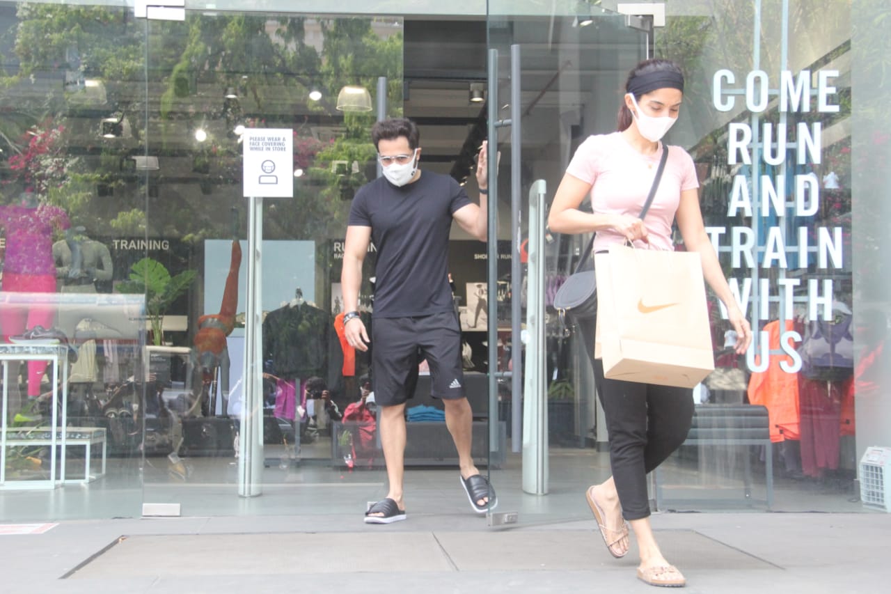 Actor Emraan Hashmi was seen with his wife Parveen at a store in Mumbai on Friday. Actor Emraan Hashmi was seen with his wife Parveen at a store in Mumbai on Friday.