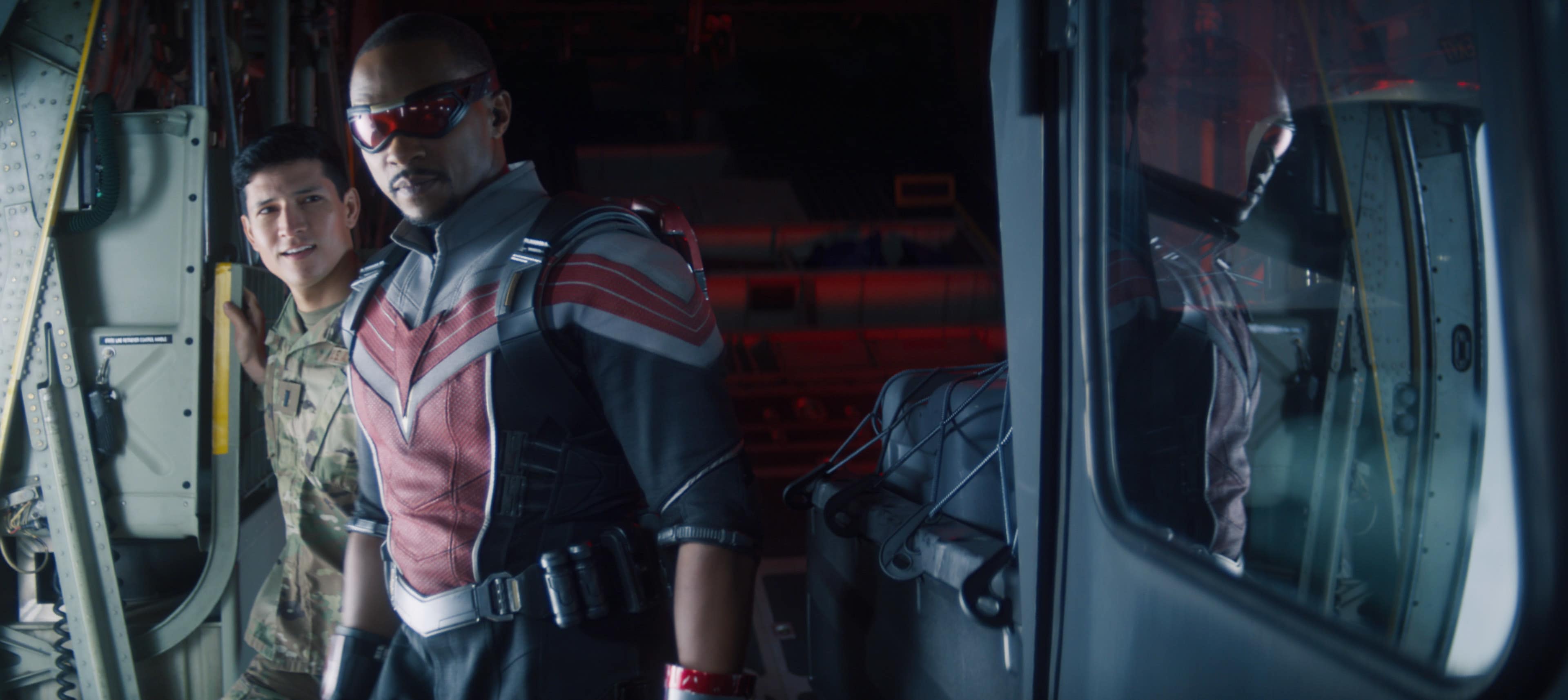 Anthony Mackie in a still from The Falcon and the Winter Soldier. Anthony Mackie in a still from The Falcon and the Winter Soldier.