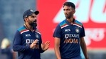 Indian Skipper Virat Kohli and Prasidh Krishna during the 2nd ODI between India and England at Maharashtra Cricket Association Stadium in Pune on Friday.(BCCI/ANI Photo) Indian Skipper Virat Kohli and Prasidh Krishna during the 2nd ODI between India and England at Maharashtra Cricket Association Stadium in Pune on Friday.(BCCI/ANI Photo)