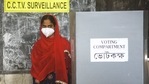 Midnapore, India - March 27, 2021: A woman leaves after casting her vote during the first phase of Assembly Elections in the state, at SMH High Madrasah in Midnapore district, West Bengal, India, on Saturday, March 27, 2021. (Photo by Samir Jana/Hindustan Times)(Samir Jana/HT Photo)