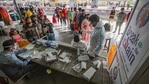 Mumbai recorded 6,130 cases, its highest ever one-day tally, taking the city-wide numbers to 391,791 so far.(PTI) Mumbai recorded 6,130 cases, its highest ever one-day tally, taking the city-wide numbers to 391,791 so far.(PTI)