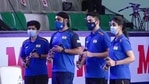 Vijayveer, Tejaswani win gold(Twitter) Vijayveer, Tejaswani win gold(Twitter)