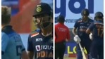 Hardik Pandya and Sam Curran were involved a in brief argument during India vs England 2nd ODI Hardik Pandya and Sam Curran were involved a in brief argument during India vs England 2nd ODI