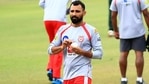 Mohammed Shami in the nets for Punjab Kings last season. (Punjab Kings/Twitter) Mohammed Shami in the nets for Punjab Kings last season. (Punjab Kings/Twitter)