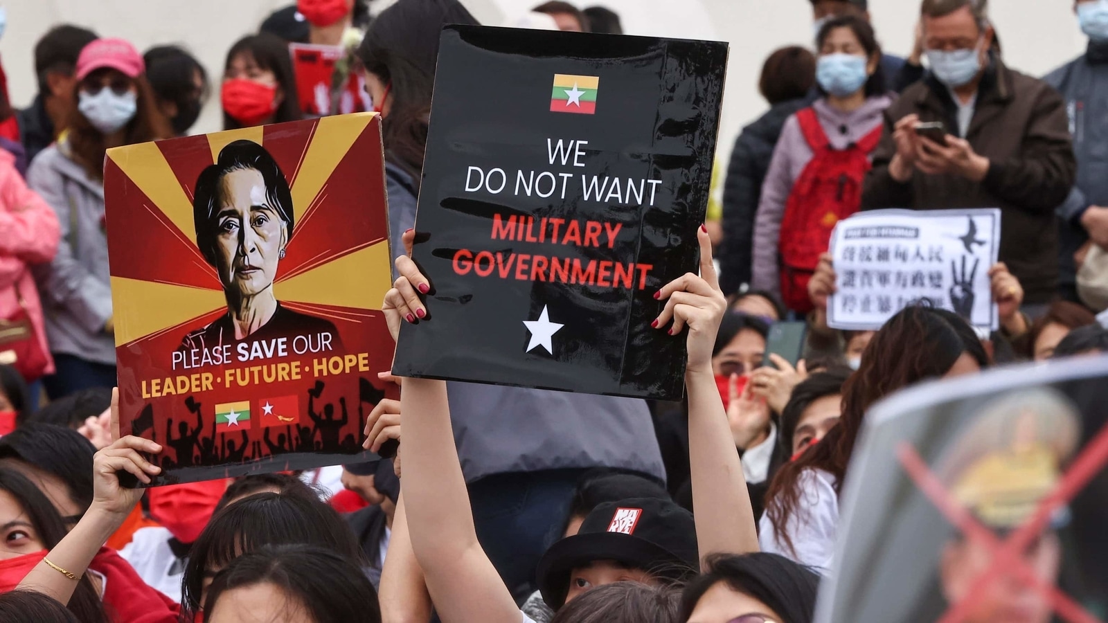 Will strive for democracy, says Myanmar junta as defiant protesters