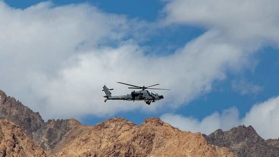 The maiden edition of Iron Fist was held in 2013. In picture - Indian Air Force's Apache helicopter is seen in the Ladakh region.(Reuters)