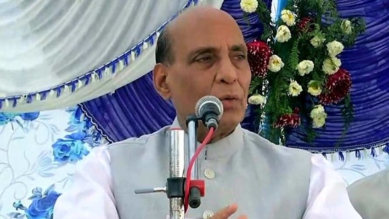 Defence Minister Rajnath Singh said people are coming in larger numbers to vote due to preparations made by the Election Commission. (ANI) Defence Minister Rajnath Singh said people are coming in larger numbers to vote due to preparations made by the Election Commission. (ANI)