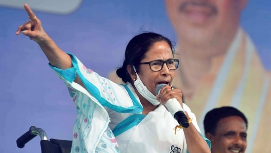 “When elections are on, he (Modi) has gone to Bangladesh and is making speeches in West Bengal," Mamata Banerjee said.(ANI)