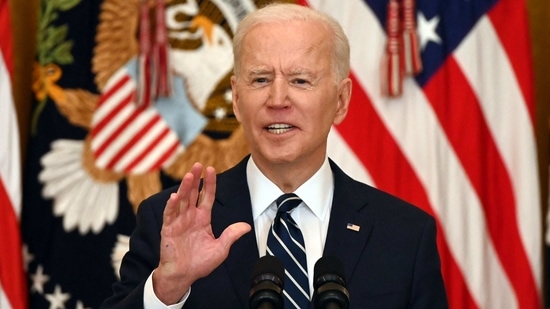 Joe Biden kept his campaign pledge to rejoin the Paris climate agreement on his first day in the White House, after Trump pulled out of the deal.(AFP) Joe Biden kept his campaign pledge to rejoin the Paris climate agreement on his first day in the White House, after Trump pulled out of the deal.(AFP)