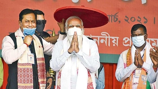 Chief Minister Sarbananda Sonowal's constituency Majuli is also going to polls in the first phase.( PTI)