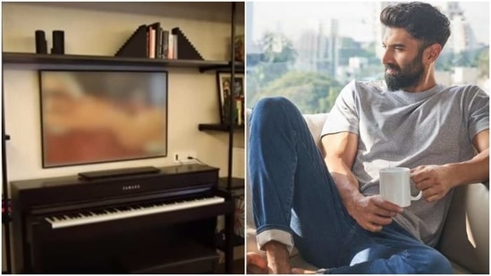 Aditya Roy Kapur's bachelor pad in Mumbai is 'uncluttered'. Aditya Roy Kapur's bachelor pad in Mumbai is 'uncluttered'.