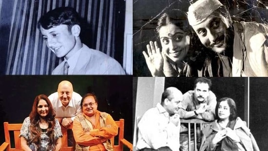 Anupam Kher has shared many pictures from his theatre days.