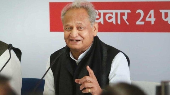 “Modi government wants to run the country in a fascist manner," Rajasthan CM Ashok Gehlot said. (HT Photo)