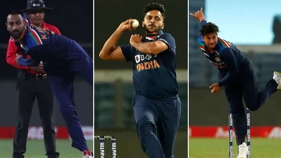 Krunal Pandya, Shardul Thakur and Kuldeep Yadav had a terrible outing with the ball. (BCCI)