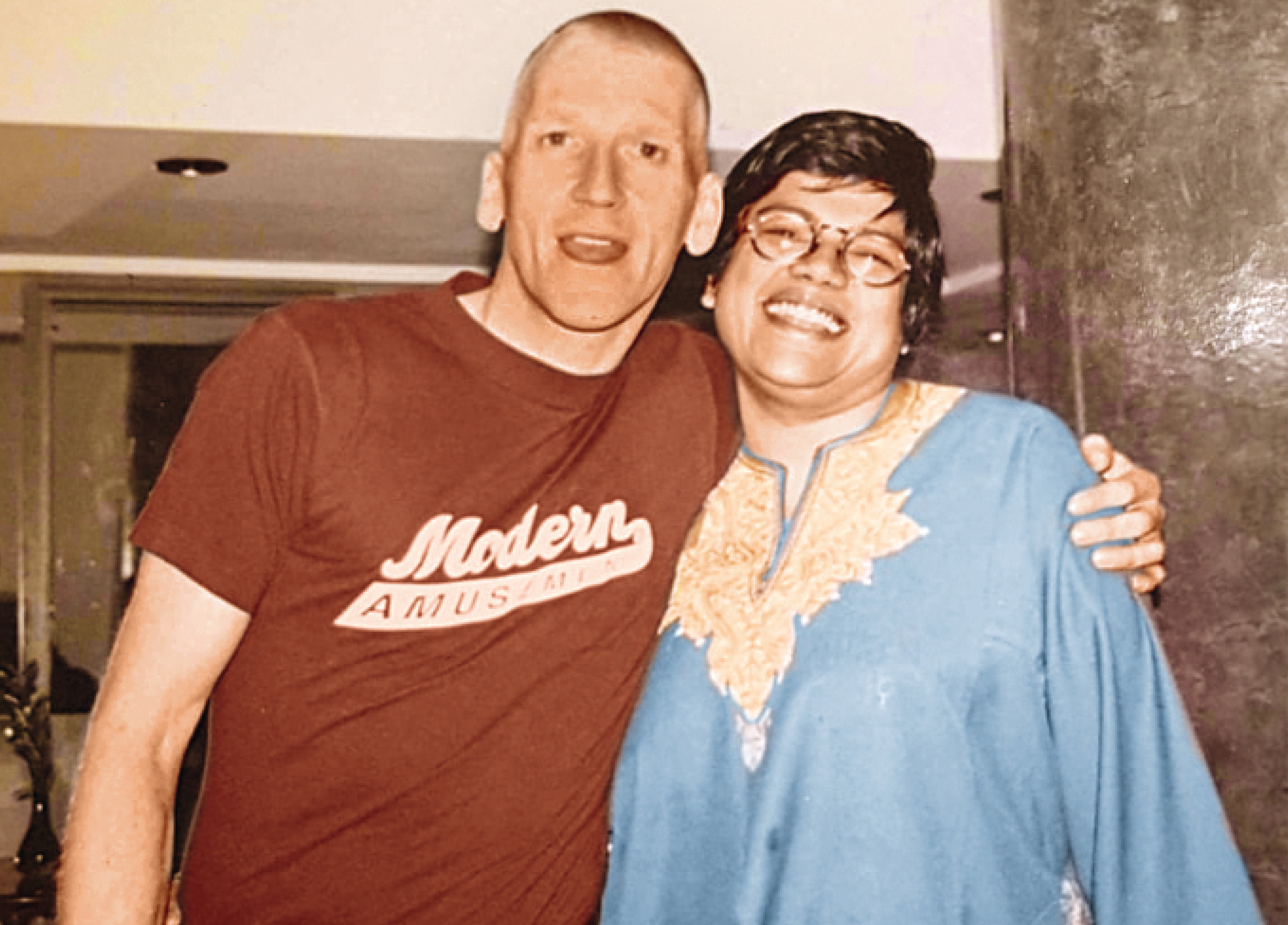 At her restaurant Vama in London, with her favourite waiter Craig Smith (left) At her restaurant Vama in London, with her favourite waiter Craig Smith (left)