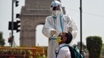 Cases have surged in the national capital over the past few weeks, as India entered its second wave of infections.(ANI) Cases have surged in the national capital over the past few weeks, as India entered its second wave of infections.(ANI)